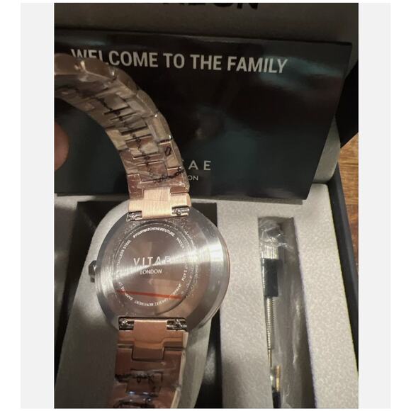 Vitae London Watch Women Elmington Rose Gold Tone Stainless Steel Bracelet 36mm - Picture 4 of 4